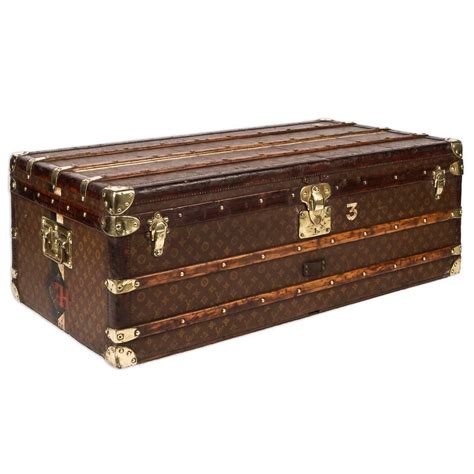 louis vuitton steamer trunk circa 1910|vintage Louis Vuitton hard suitcase.